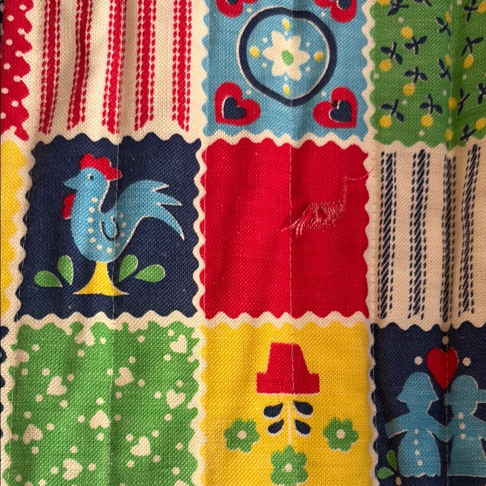 Colorful Patchwork Long Coat - Picture 5 of 7
